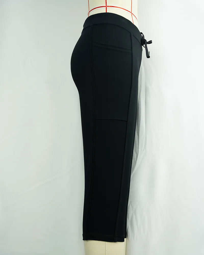 Black Athletic Capri Leggings (2)