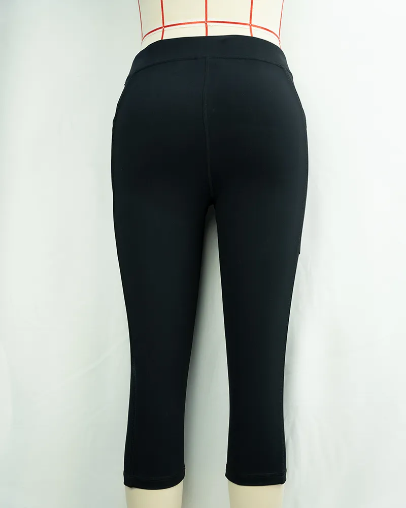Black Athletic Capri Leggings (3)