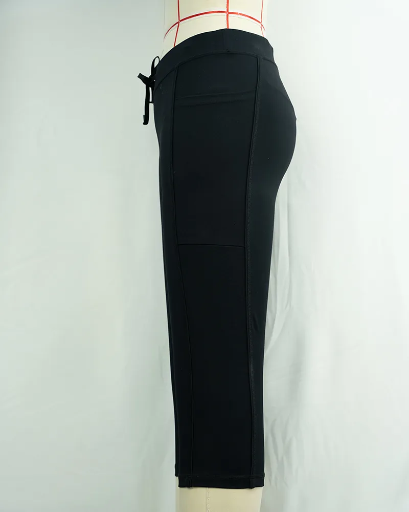 Black Athletic Capri Leggings (4)