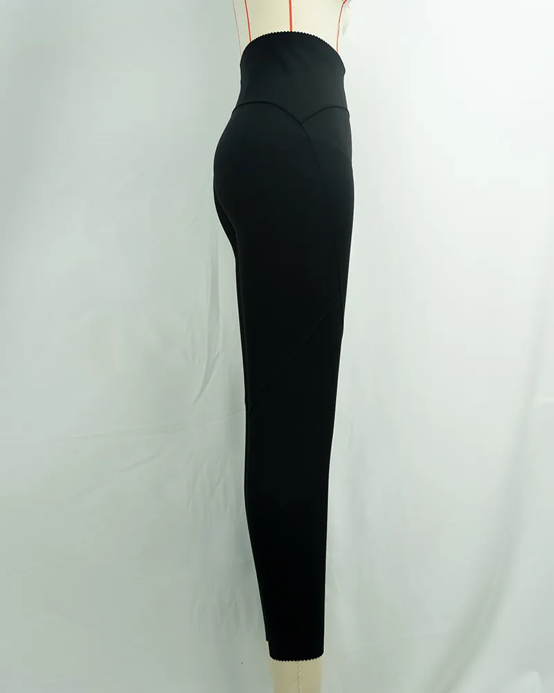 Black High-Waist Seamless Yoga Leggings (2)
