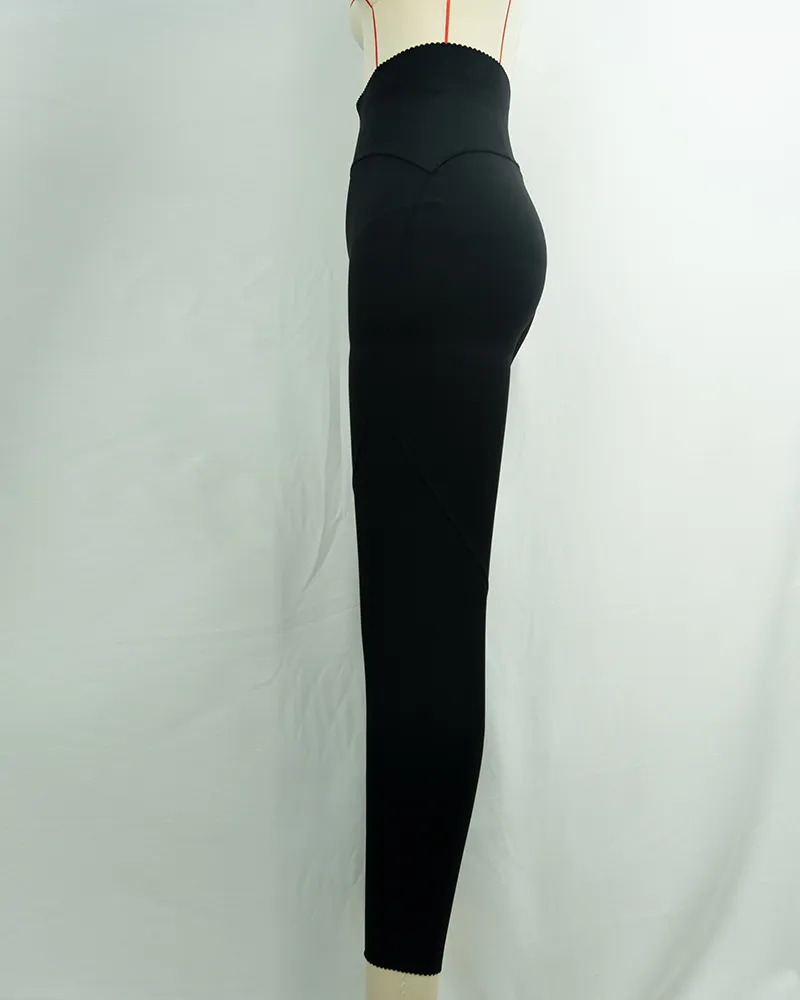 Black High-Waist Seamless Yoga Leggings (3)