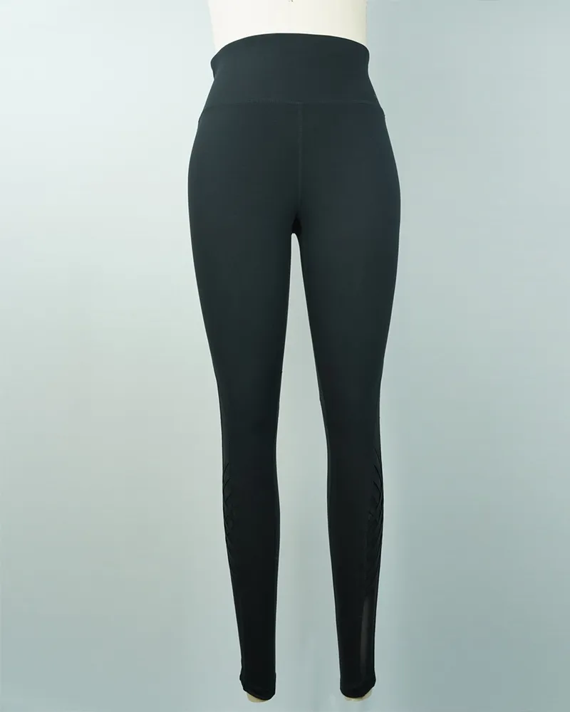 Black High-Waist Yoga Pants