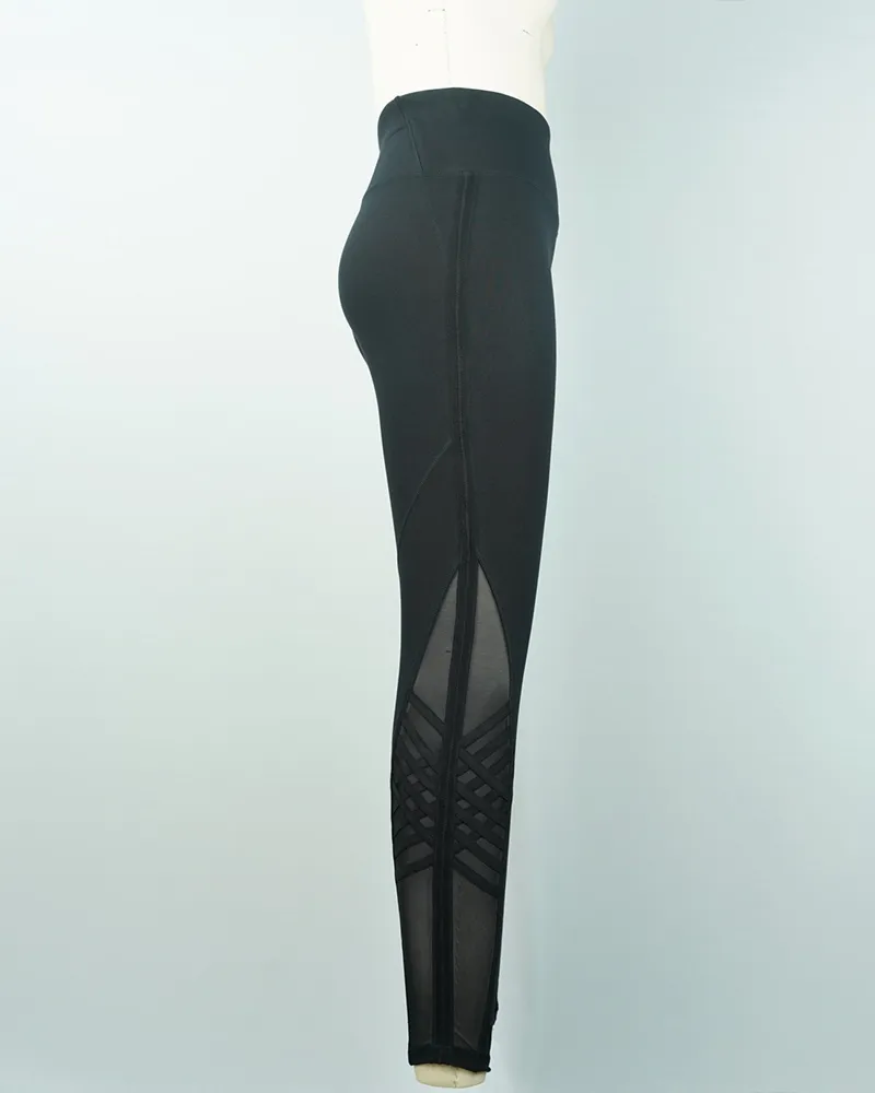 Black High-Waist Yoga Pants (2)