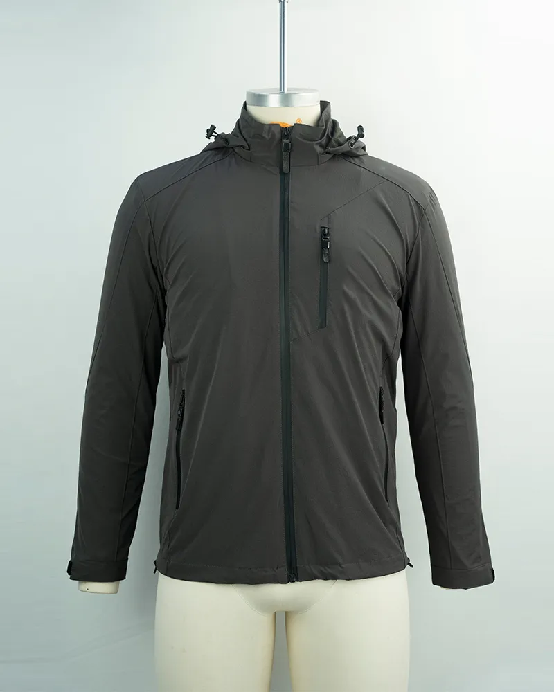 Black Hiking Windbreaker