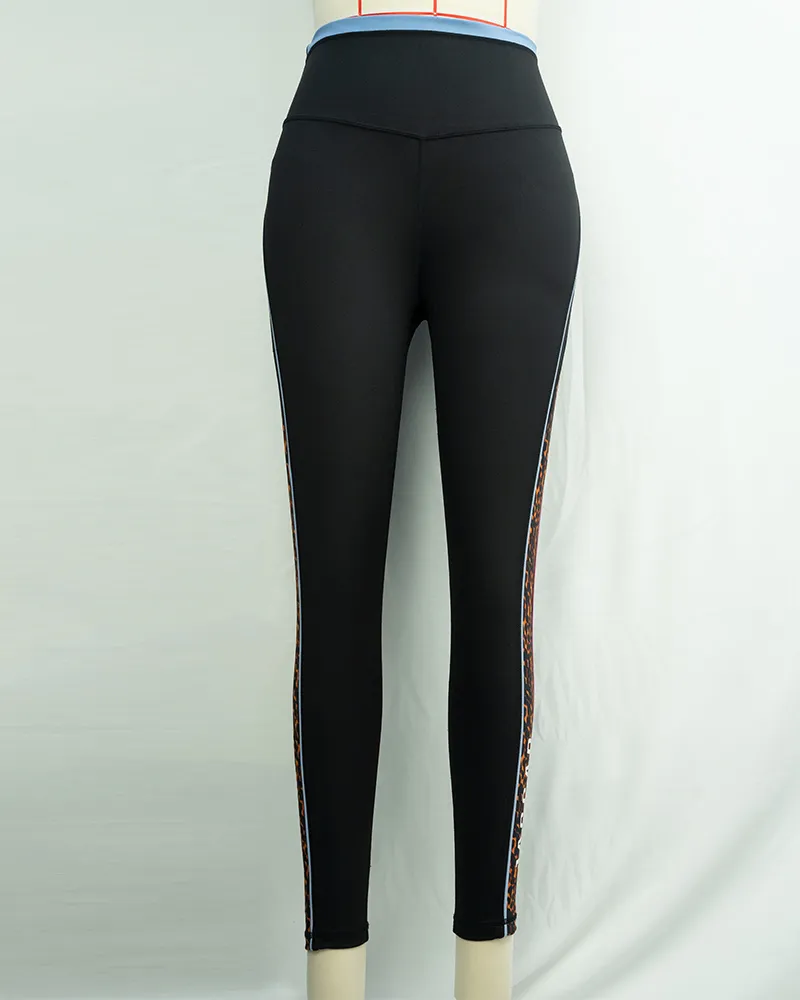 Black Leopard Yoga Pants