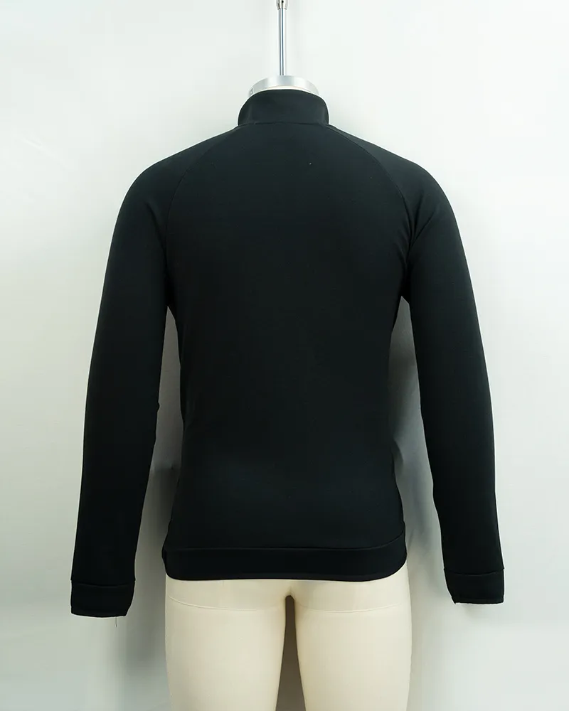 Black Long Sleeve Cycling Jersey (3)