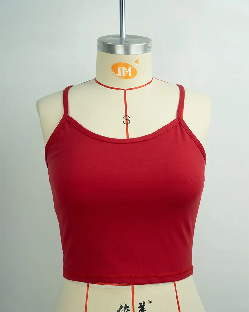 Bright Red High-Support Seamless Sports Bra