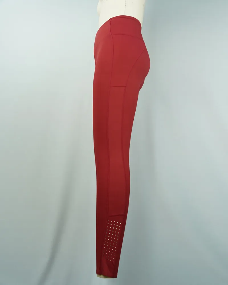 Burgundy Yoga Pants (4)