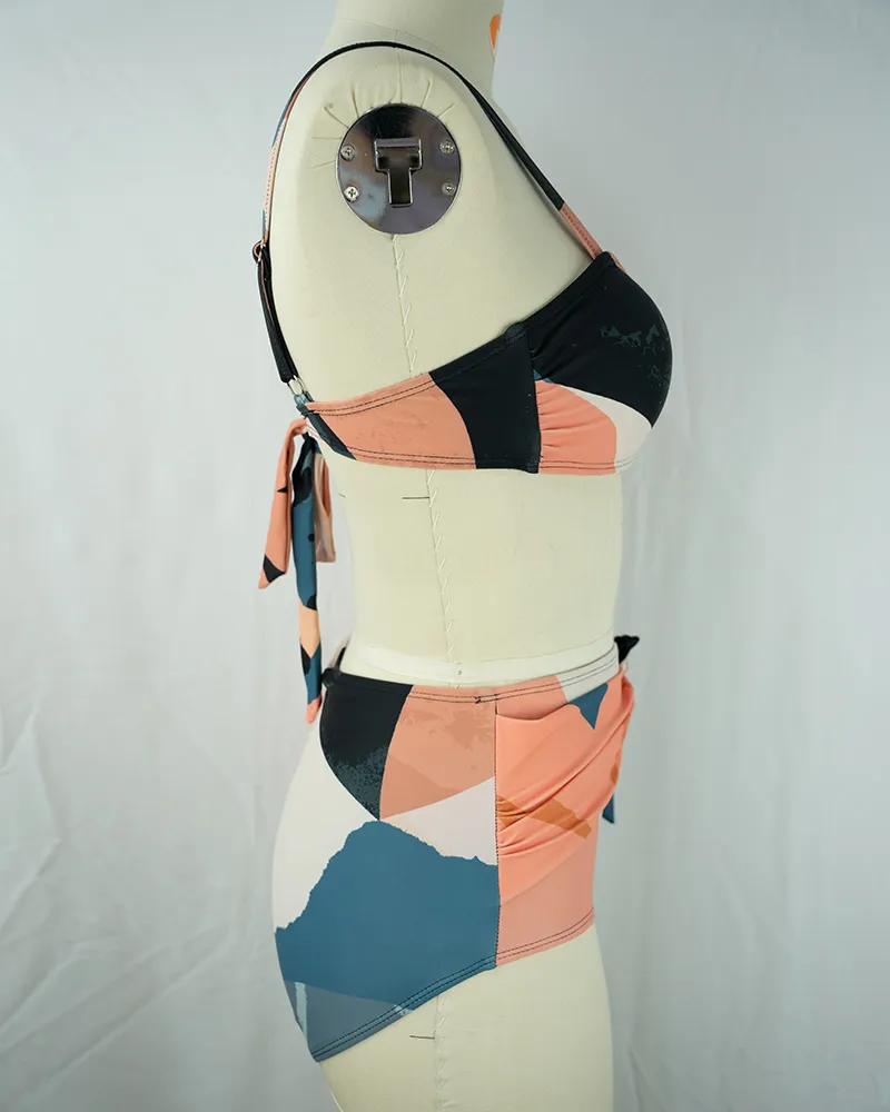 Color Block Bikini Set (2)