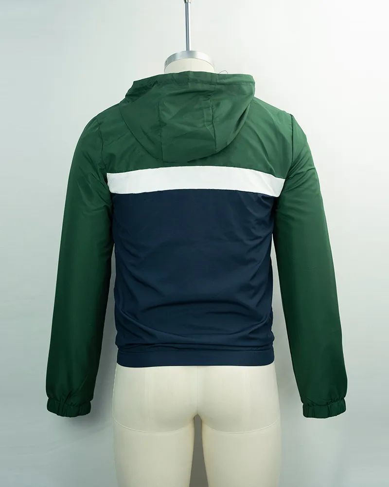 Color-Block Hooded Jacket (3)