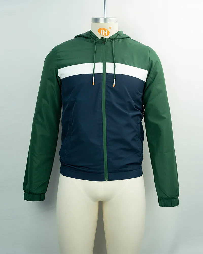 Color-Block Hooded Jacket