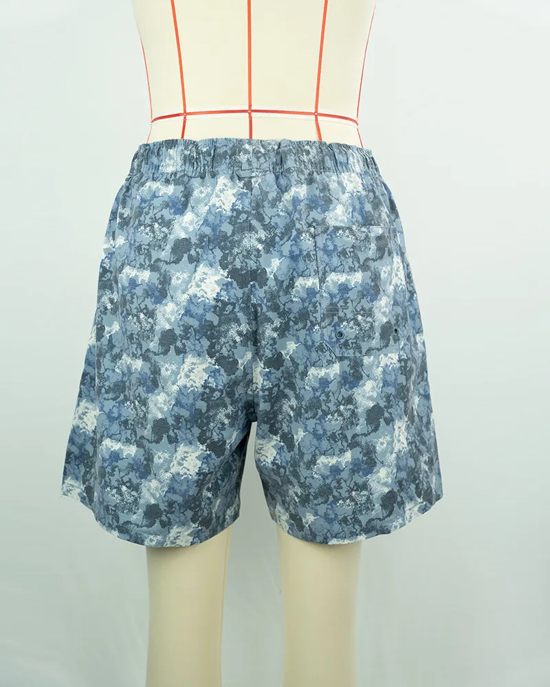Misty Blue Digital Print Board Shorts (3)