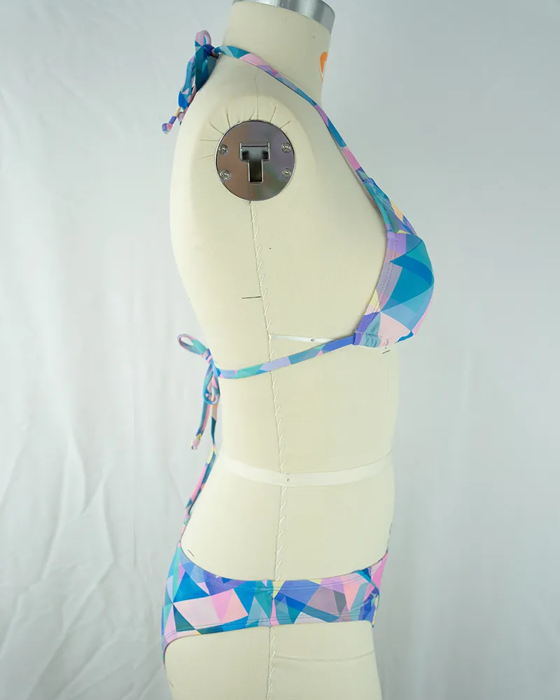 Multicolor Geometric Bikini Set02