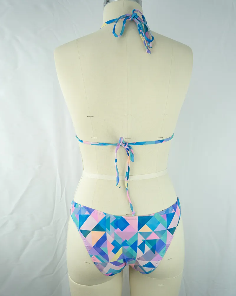 Multicolor Geometric Bikini Set03