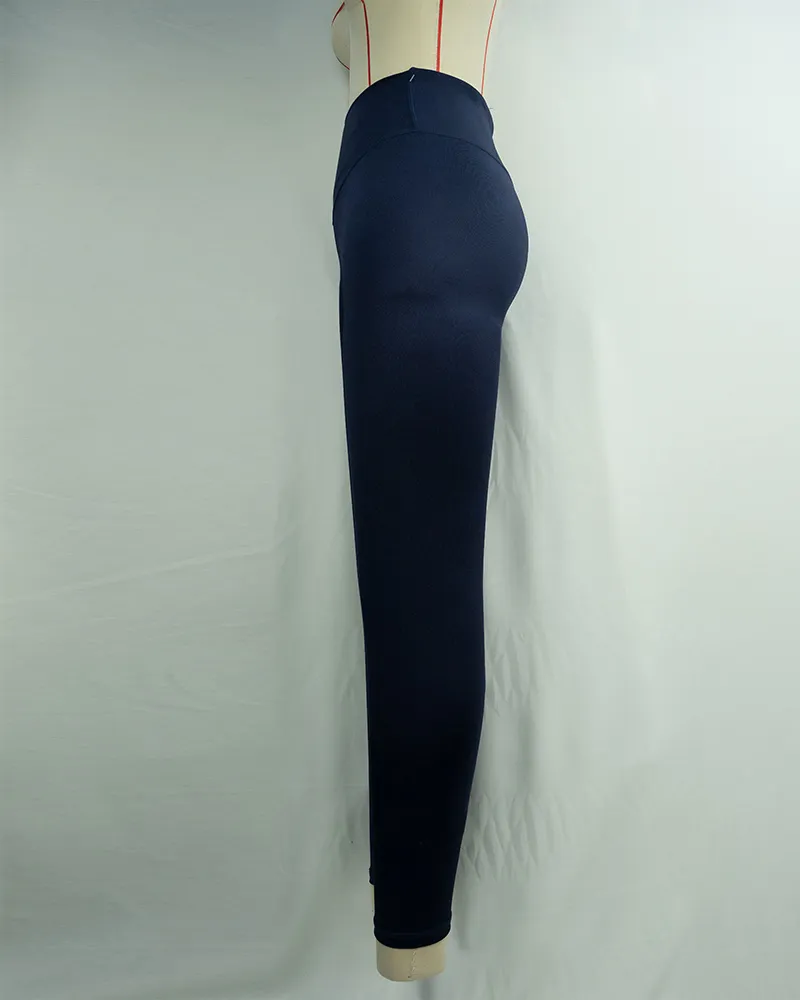 Navy Blue Yoga Pants with Back Pocket (3)