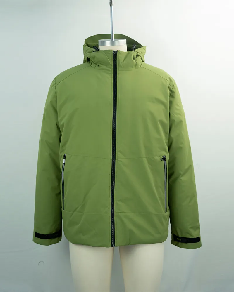 Olive Green Hooded Jacket