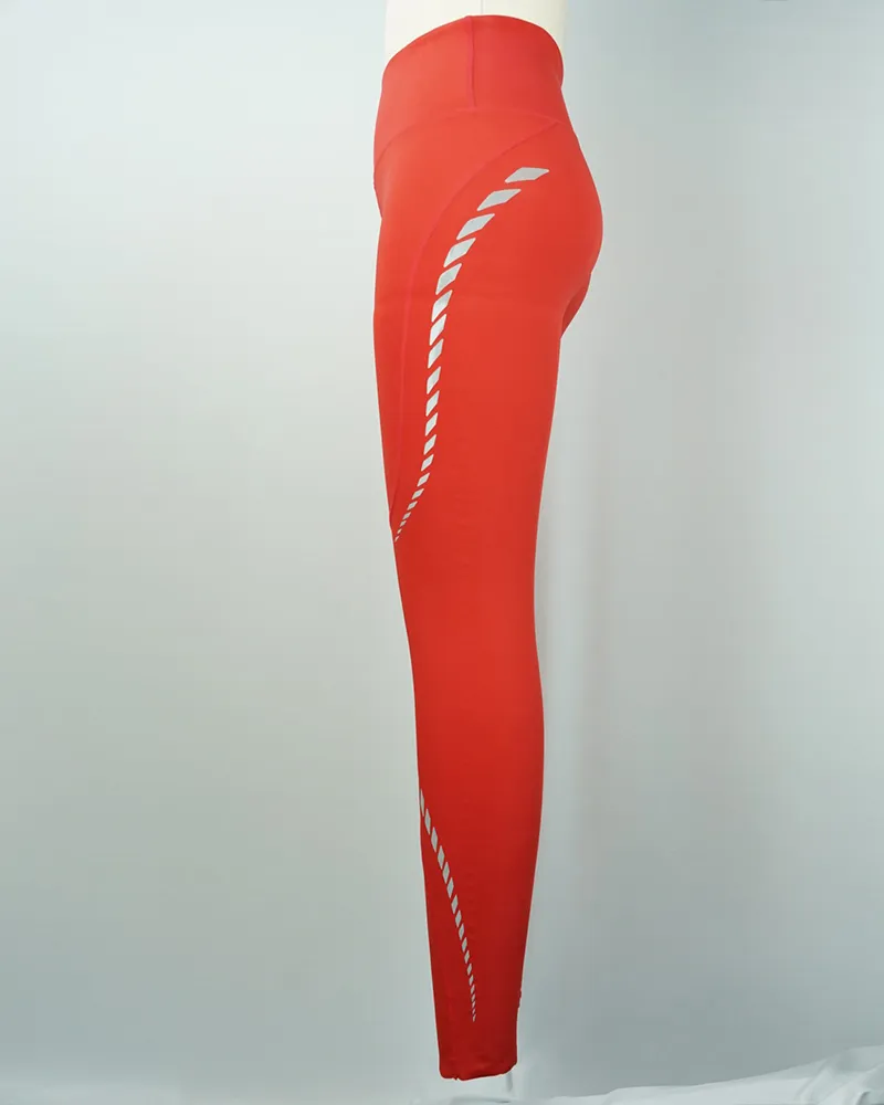 Orange Red Streamlined Yoga Pants (4)