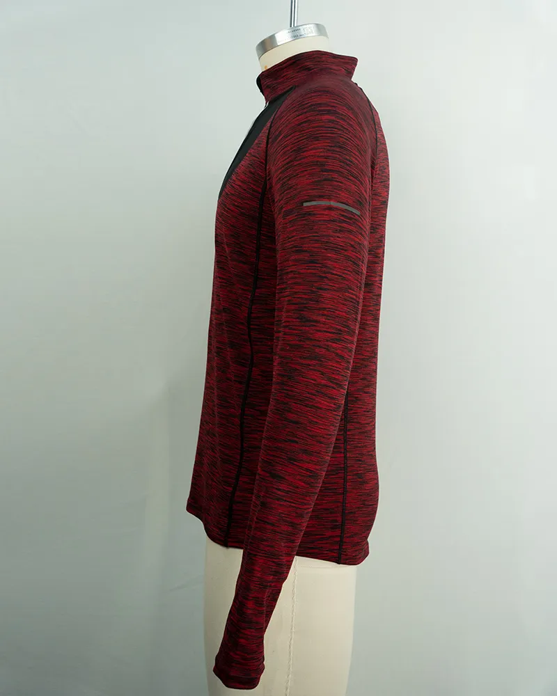 Red Long Sleeve Running and Cycling Top (2)