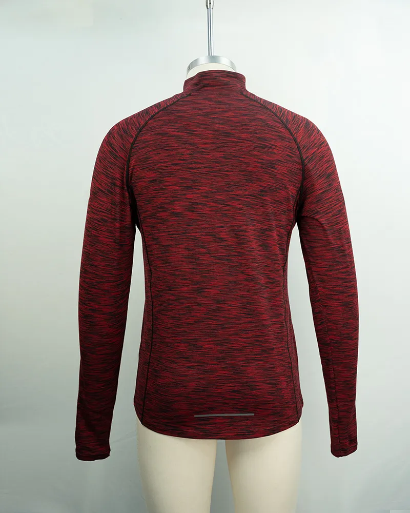 Red Long Sleeve Running and Cycling Top (3)