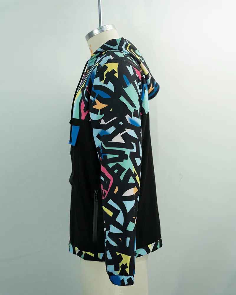 Vibrant Abstract Print Sports Jacket (2)