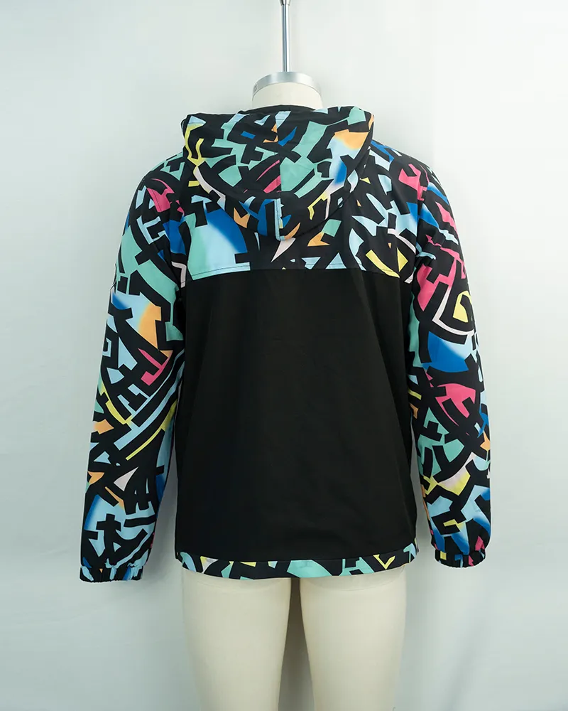 Vibrant Abstract Print Sports Jacket (3)