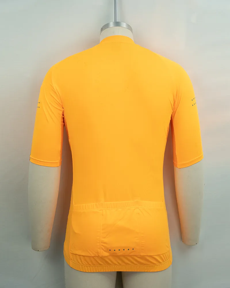 Vibrant Orange Cycling Jersey (3)