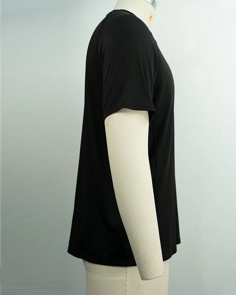 Men’s Basic Black Short Sleeve T-Shirt (4)