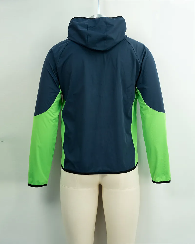 Men’s Breathable Navy & Neon Green Sports Jacket – Ideal for Outdoor Activities (2)
