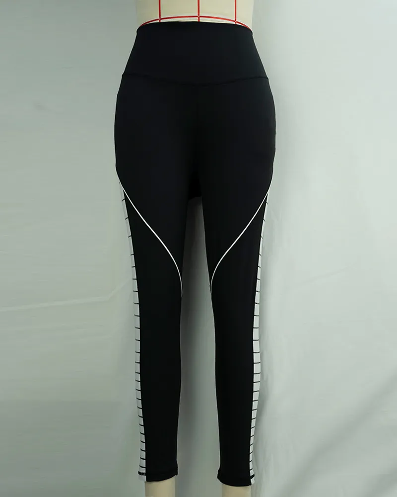 Women`s Black High Waist Yoga Pants
